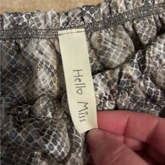 Hello Miss Off-Shoulder Ruffle Blouse - Gray - Picture 3 of 3